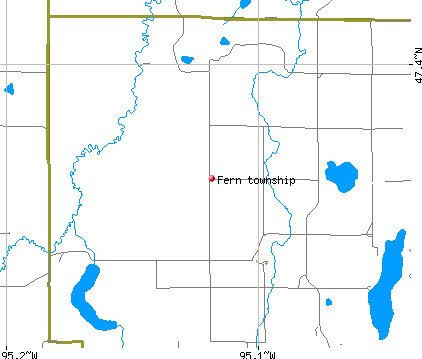 Fern township, MN map