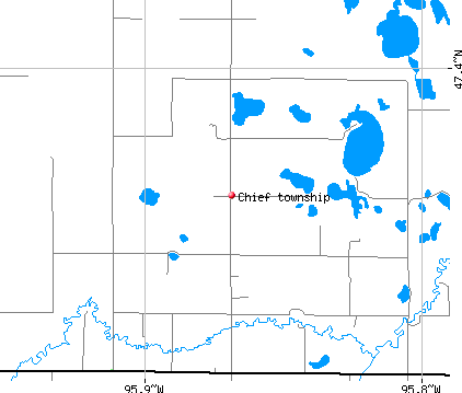 Chief township, MN map