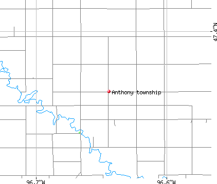 Anthony township, MN map