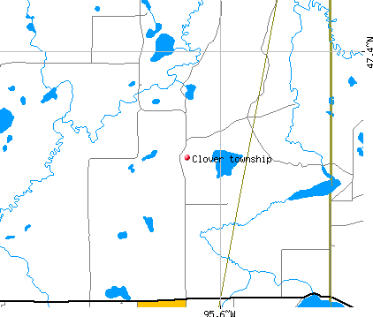 Clover township, MN map
