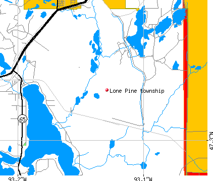 Lone Pine township, MN map