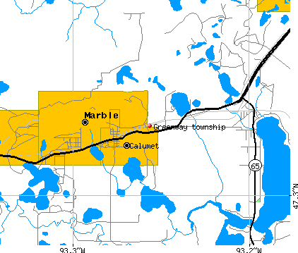 Greenway township, MN map