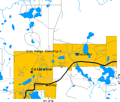 Iron Range township, MN map
