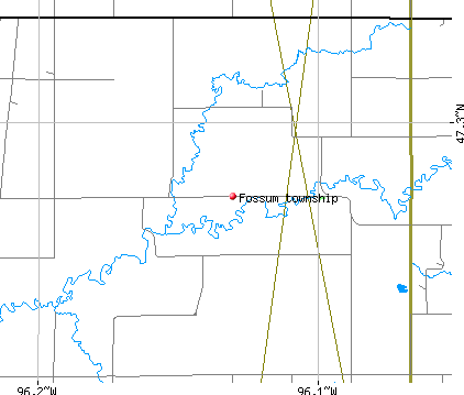 Fossum township, MN map