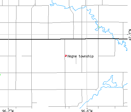 Hegne township, MN map