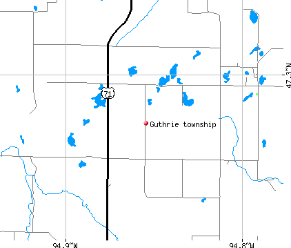 Guthrie township, MN map