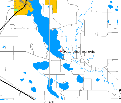 Trout Lake township, MN map