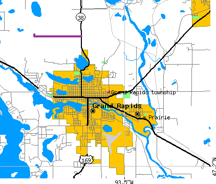 Grand Rapids township, MN map