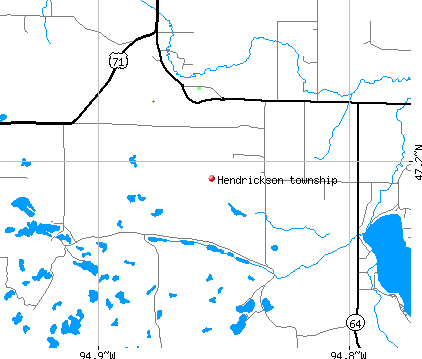 Hendrickson township, MN map