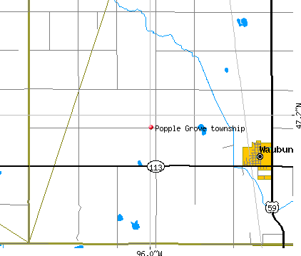 Popple Grove township, MN map