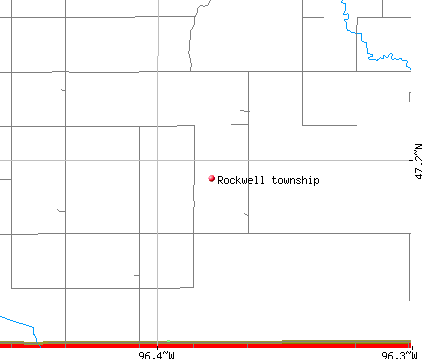 Rockwell township, MN map