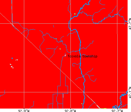 Toivola township, MN map