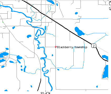 Blackberry township, MN map