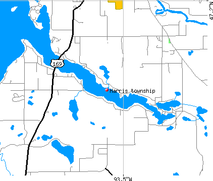 Harris township, MN map