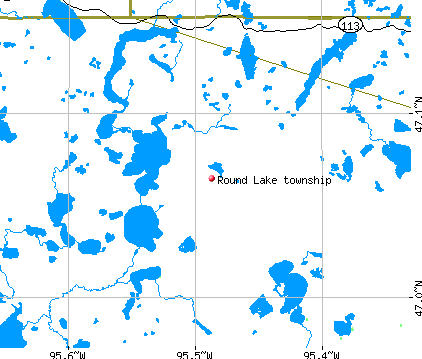 Round Lake township, MN map