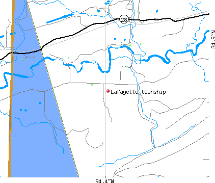 Lafayette township, AR map