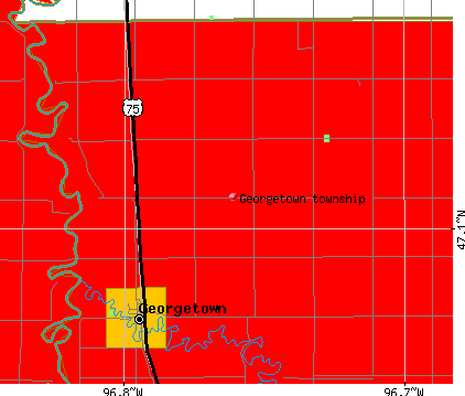 Georgetown township, MN map