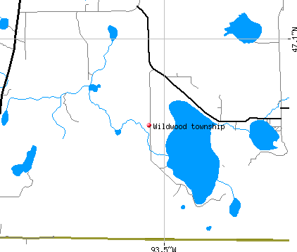 Wildwood township, MN map