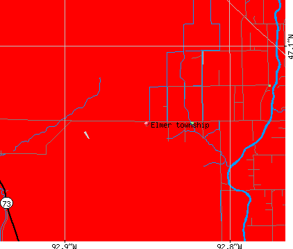 Elmer township, MN map