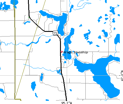Arago township, MN map