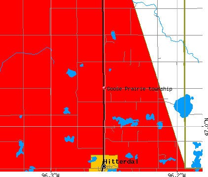 Goose Prairie township, MN map
