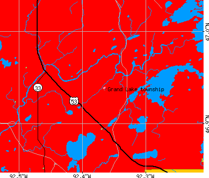 Grand Lake township, MN map