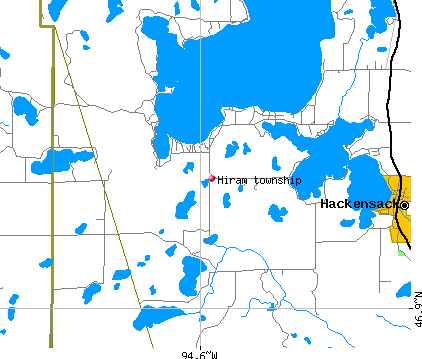 Hiram township, MN map