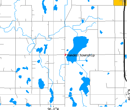 Hamden township, MN map