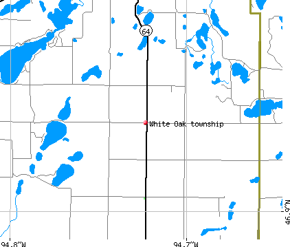 White Oak township, MN map
