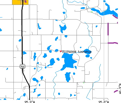 Richwood township, MN map