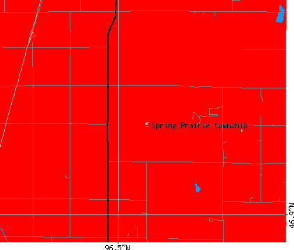 Spring Prairie township, MN map