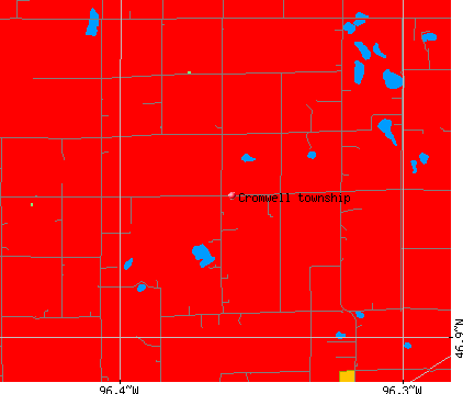 Cromwell township, MN map