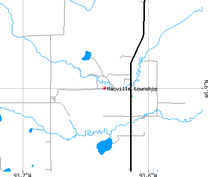 Macville township, MN map