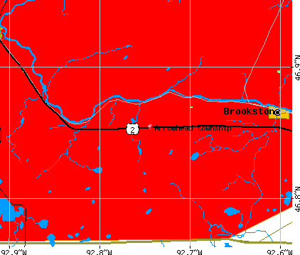 Arrowhead township, MN map
