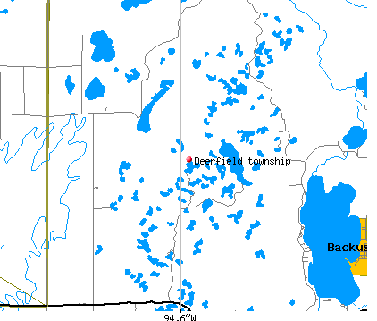 Deerfield township, MN map