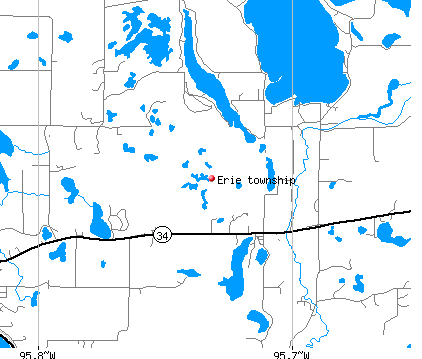 Erie township, MN map