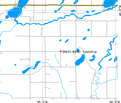 Shell River township, MN map