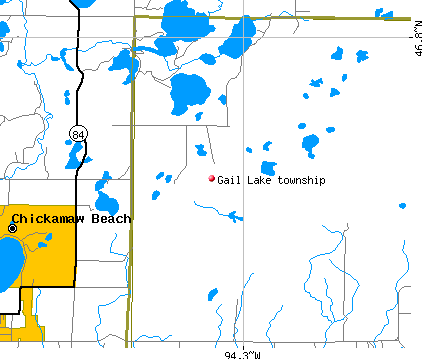 Gail Lake township, MN map
