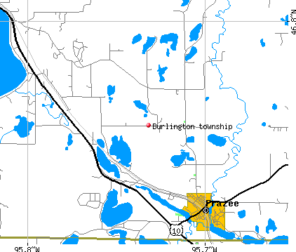 Burlington township, MN map