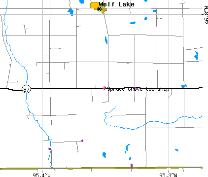 Spruce Grove township, MN map