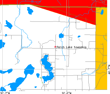 Perch Lake township, MN map