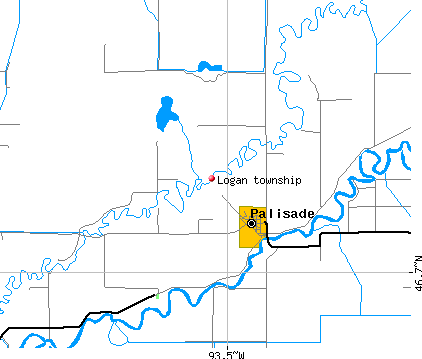 Logan township, MN map