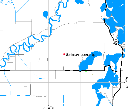 Workman township, MN map