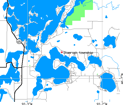 Shamrock township, MN map