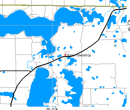 Dunn township, MN map