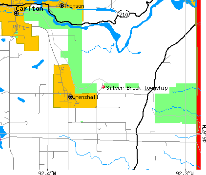 Silver Brook township, MN map
