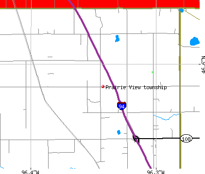 Prairie View township, MN map