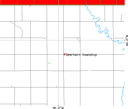 Deerhorn township, MN map