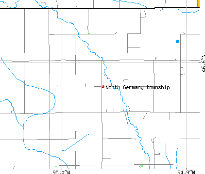 North Germany township, MN map