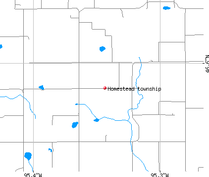 Homestead township, MN map